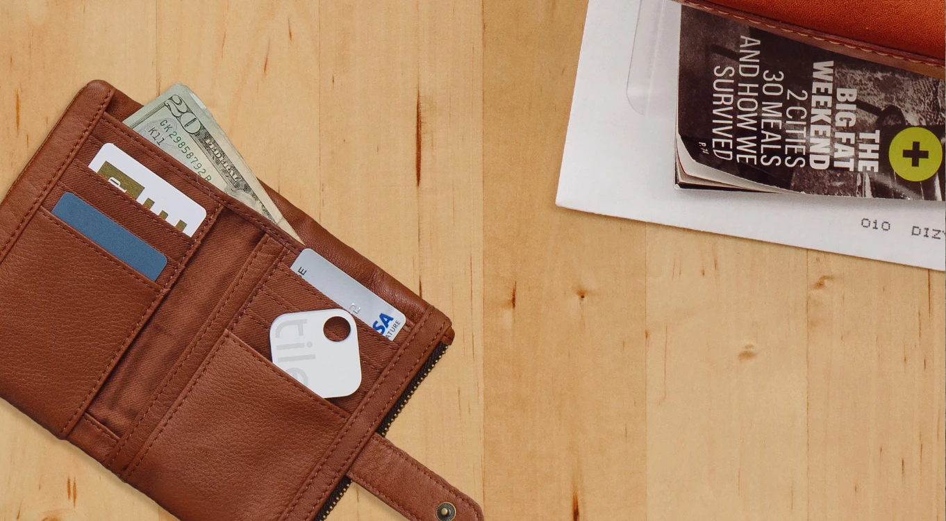 A Tile in a wallet