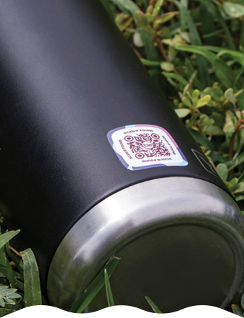 Lost and Found Label Water Bottle