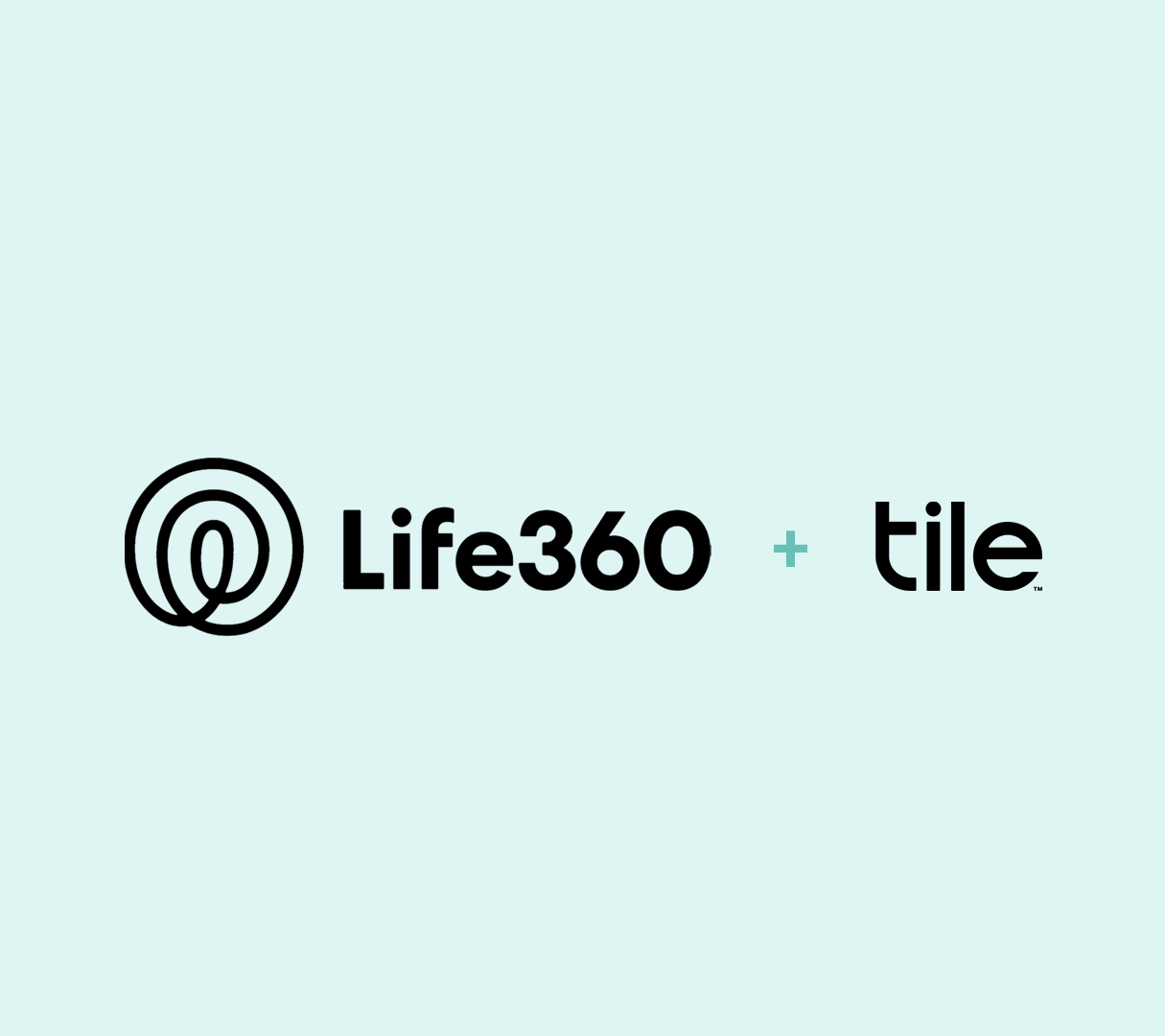 Life360 and Tile brand logos together