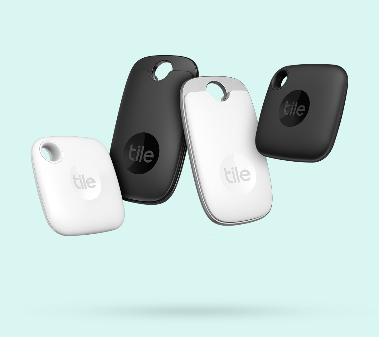 Tile Pro 2-Pack (Black/White). Powerful Bluetooth Tracker, Keys