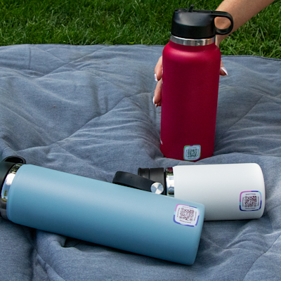 Tile Lost and Found Labels on Water Bottles (non-EFIG SKU)