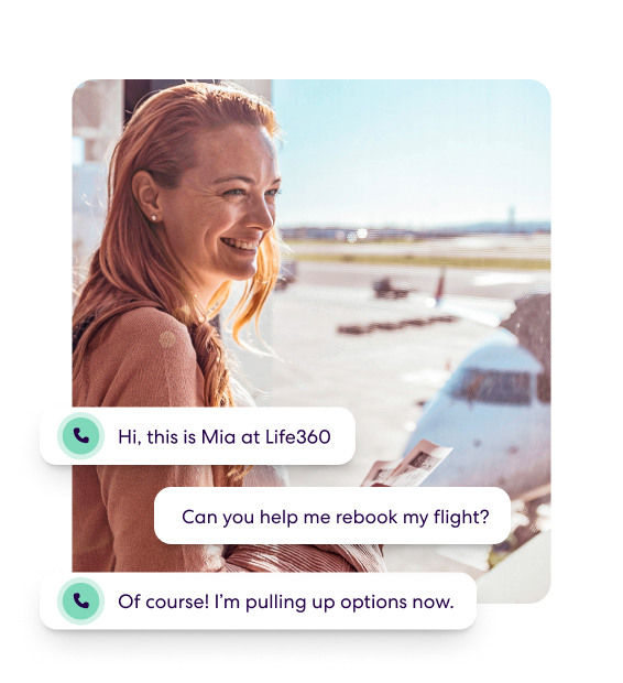 Easily update airline reservations