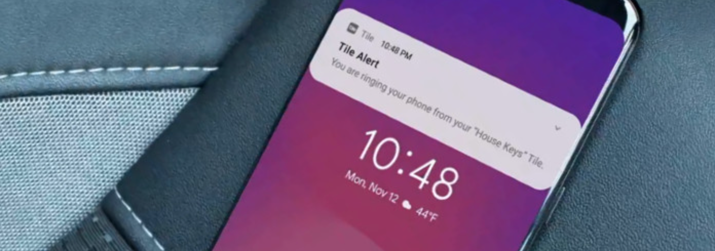 A Tile app notification that your House Keys Tile is ringing