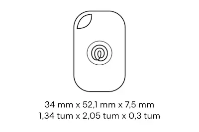 Dimensions of a Life360 Tile Pro