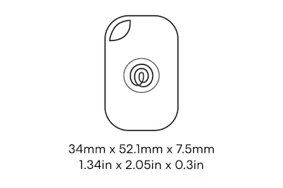 Dimensions of a Life360 Tile Pro