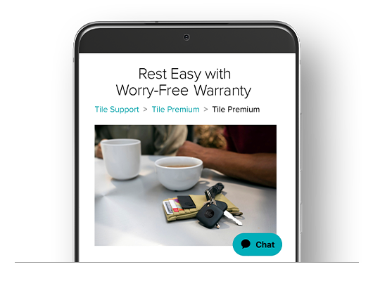 A "Worry-Free Warranty" TIle Notification 