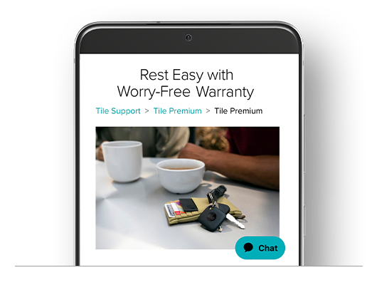 A "Worry-Free Warranty" TIle Notification