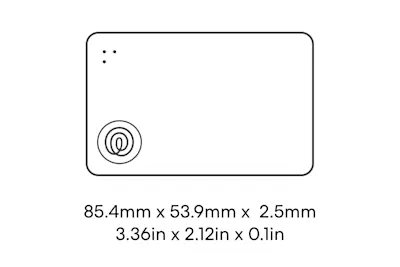 Dimensions of a Life360 Tile Slim