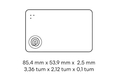Dimensions of a Life360 Tile Slim