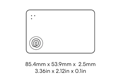 Dimensions of a Life360 Tile Slim