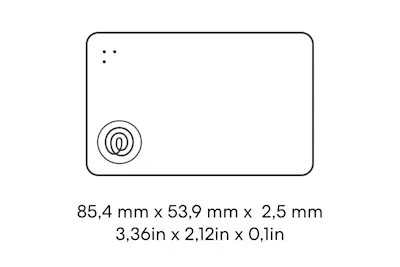 Dimensions of a Life360 Tile Slim