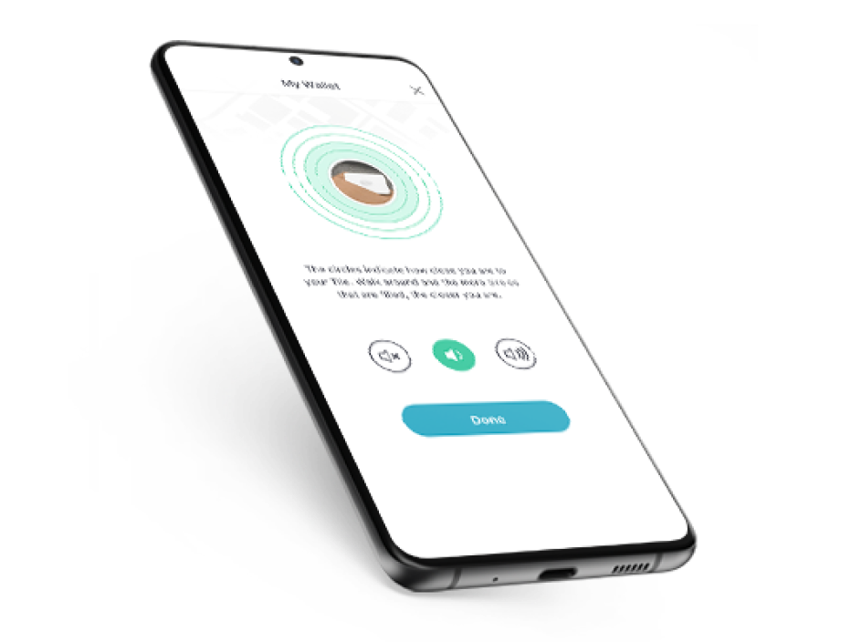Using the the Tile app to find a wallet