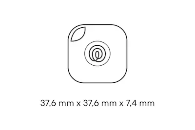 Dimensions of a Life360 Tile