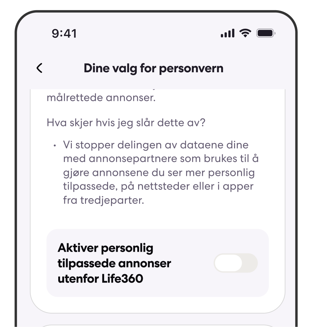 Personalizedadvertising NO