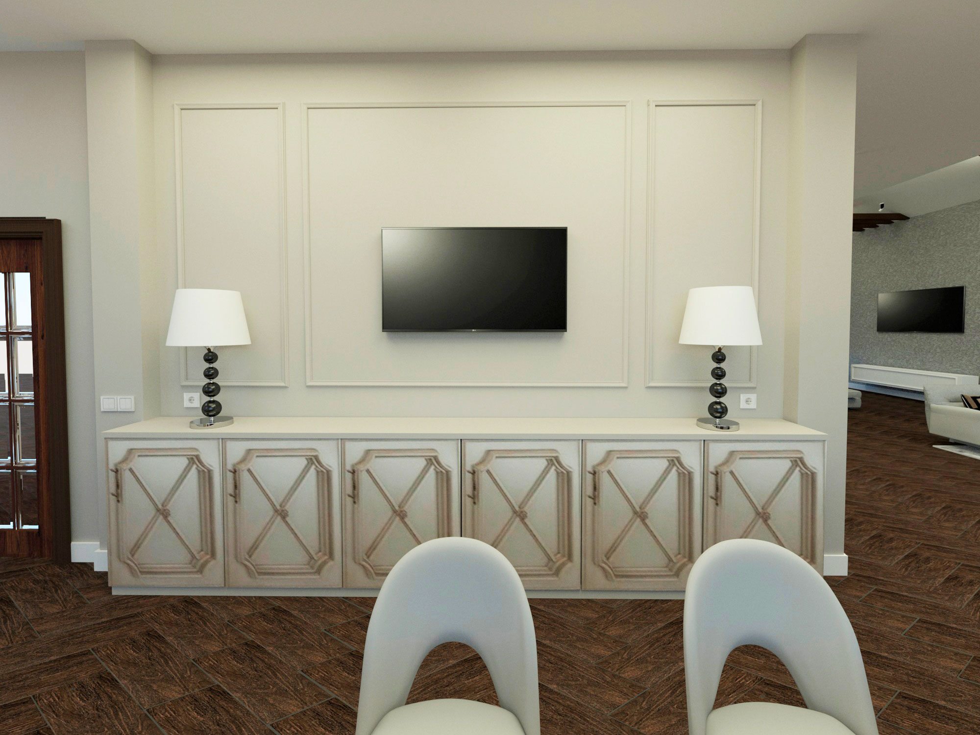 Интерьер загородного дома в КП "Новорижский"