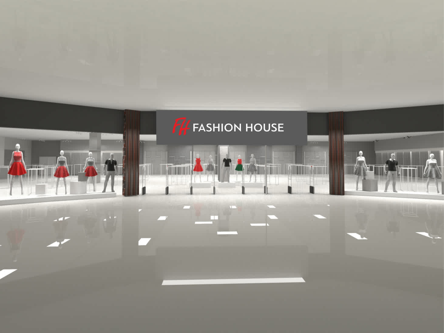 Дизайн магазина одежды в ТРК "Лондон Молл"