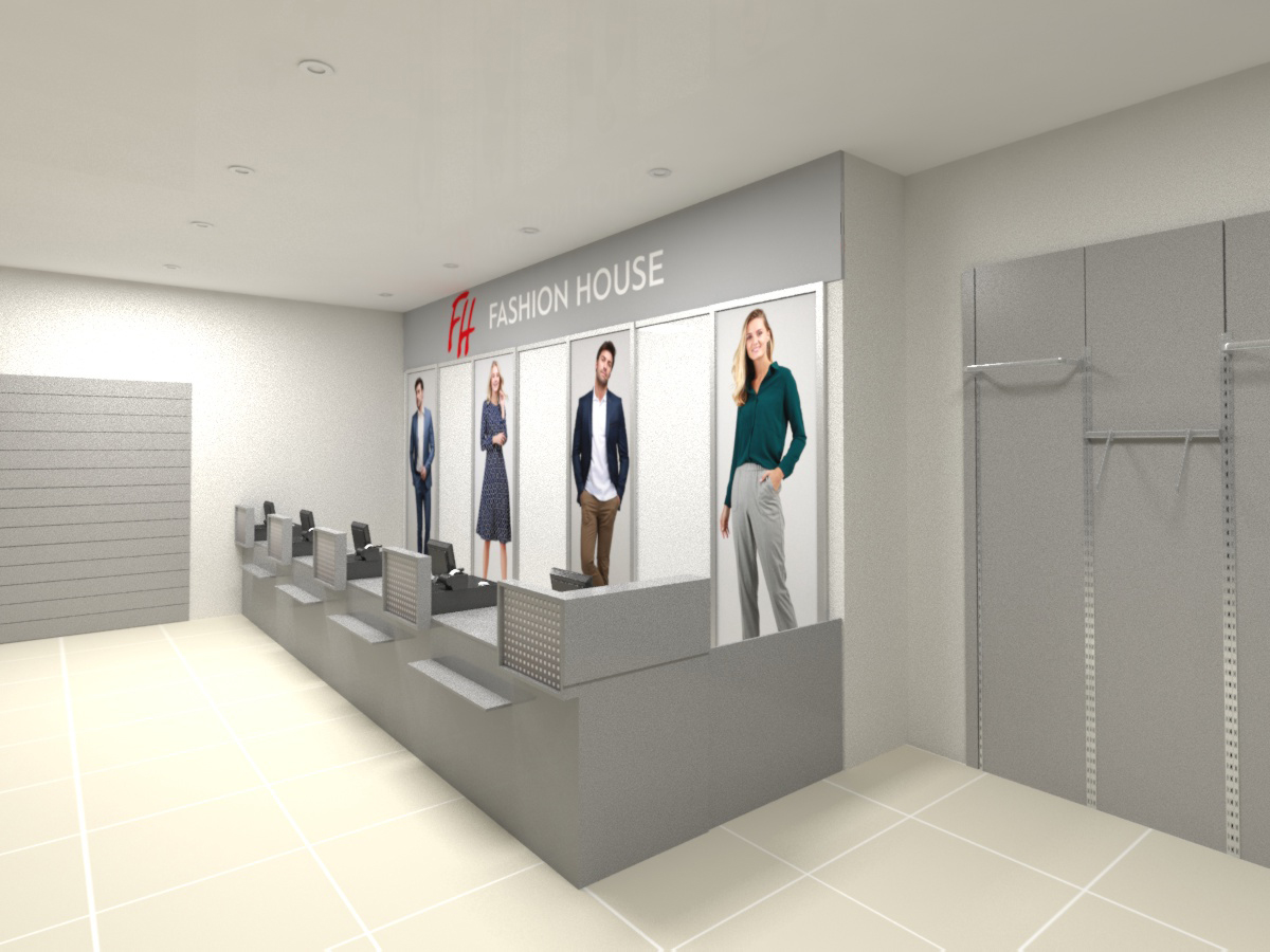 Дизайн магазина одежды в ТРК "Лондон Молл"