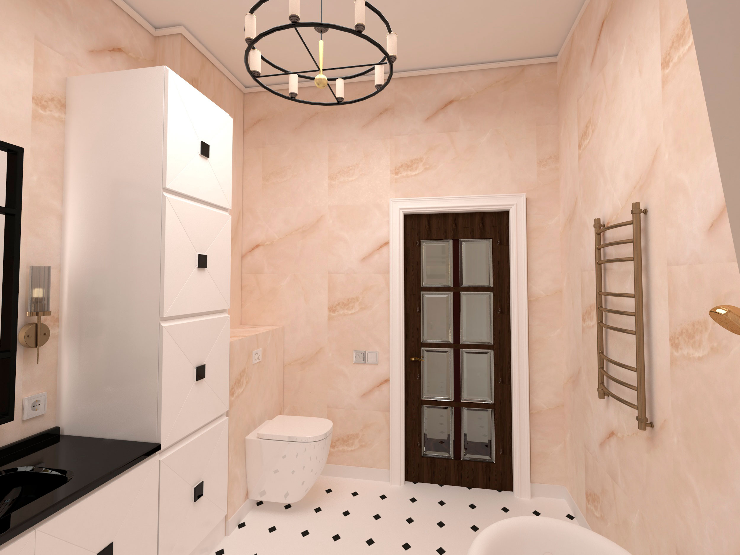 Интерьер загородного дома в КП "Новорижский"