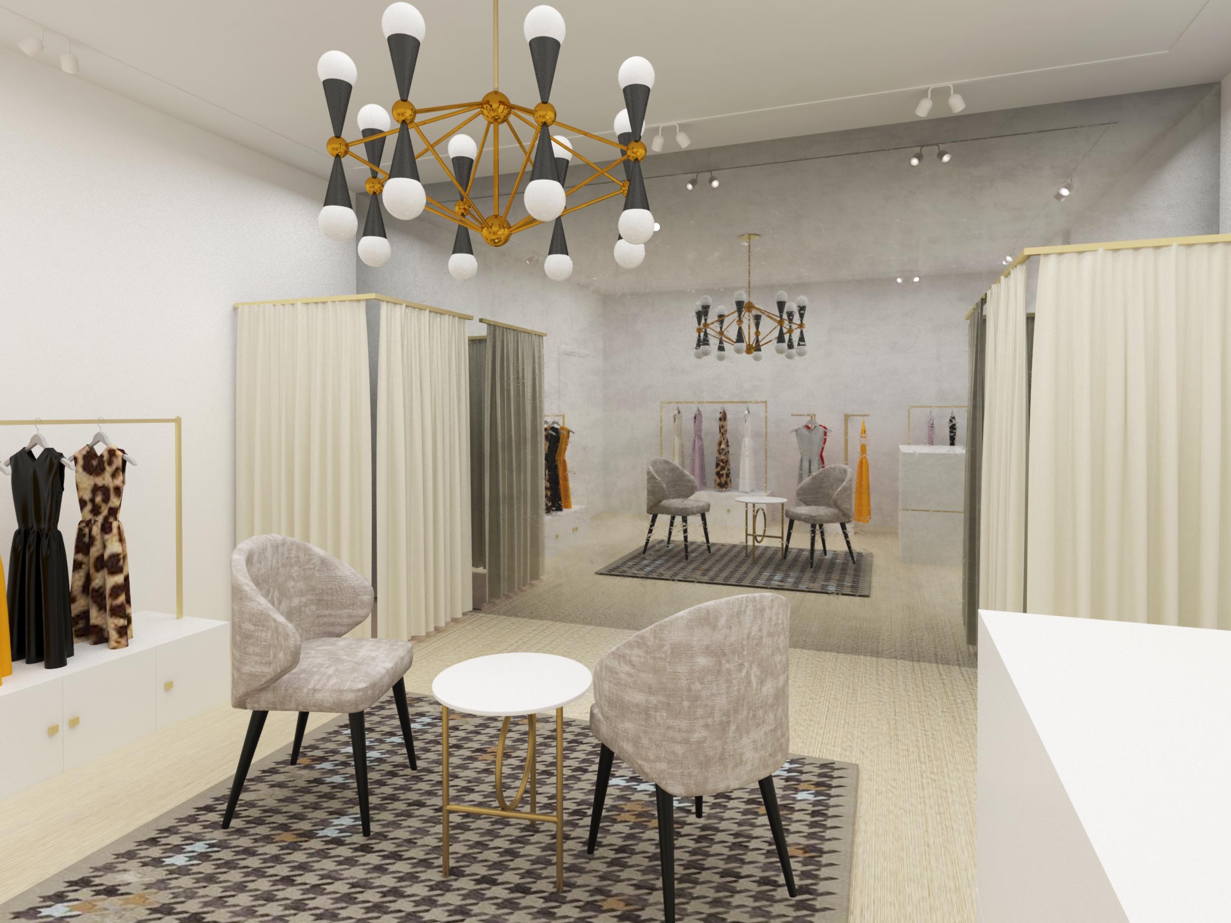 Дизайн маленького магазина в центре Москвы (20 кв.м)