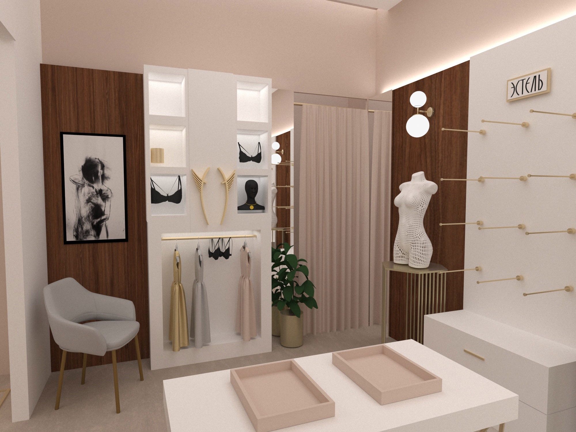 Проект магазина в ТЦ Метрополис 