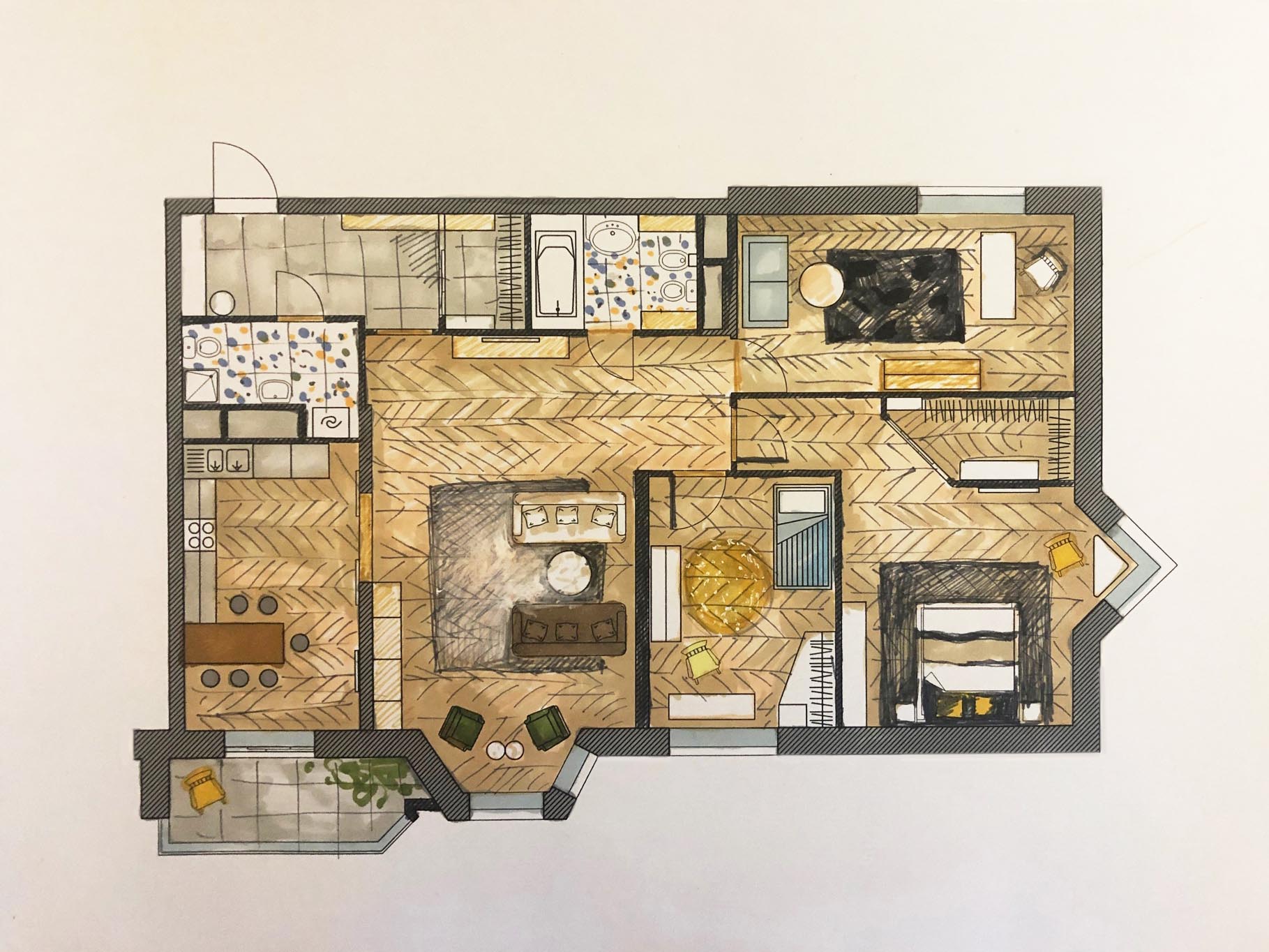 Проект декорирования квартиры 