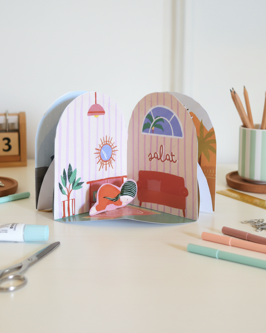 DIY Pop-up book the 5 pillars of Islam
