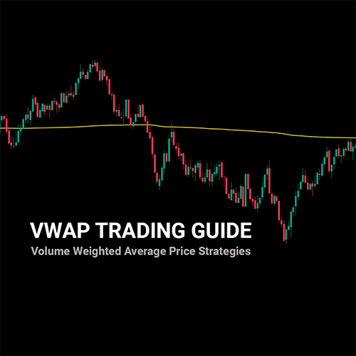 VWAP trading guide showing candlestick chart with volume weighted average price line as support and resistance