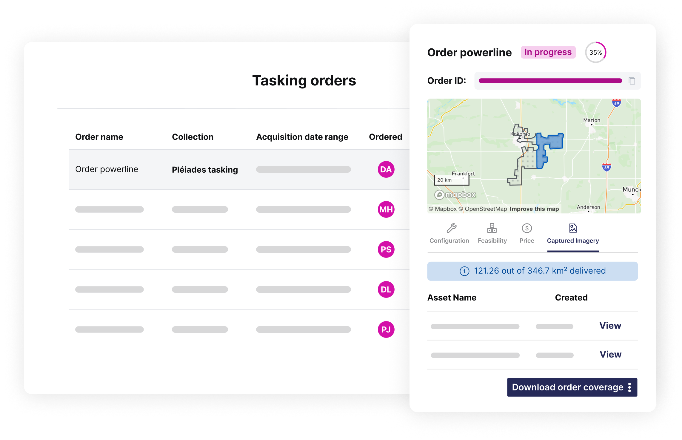 Tasking orders - Order tracking - Germany