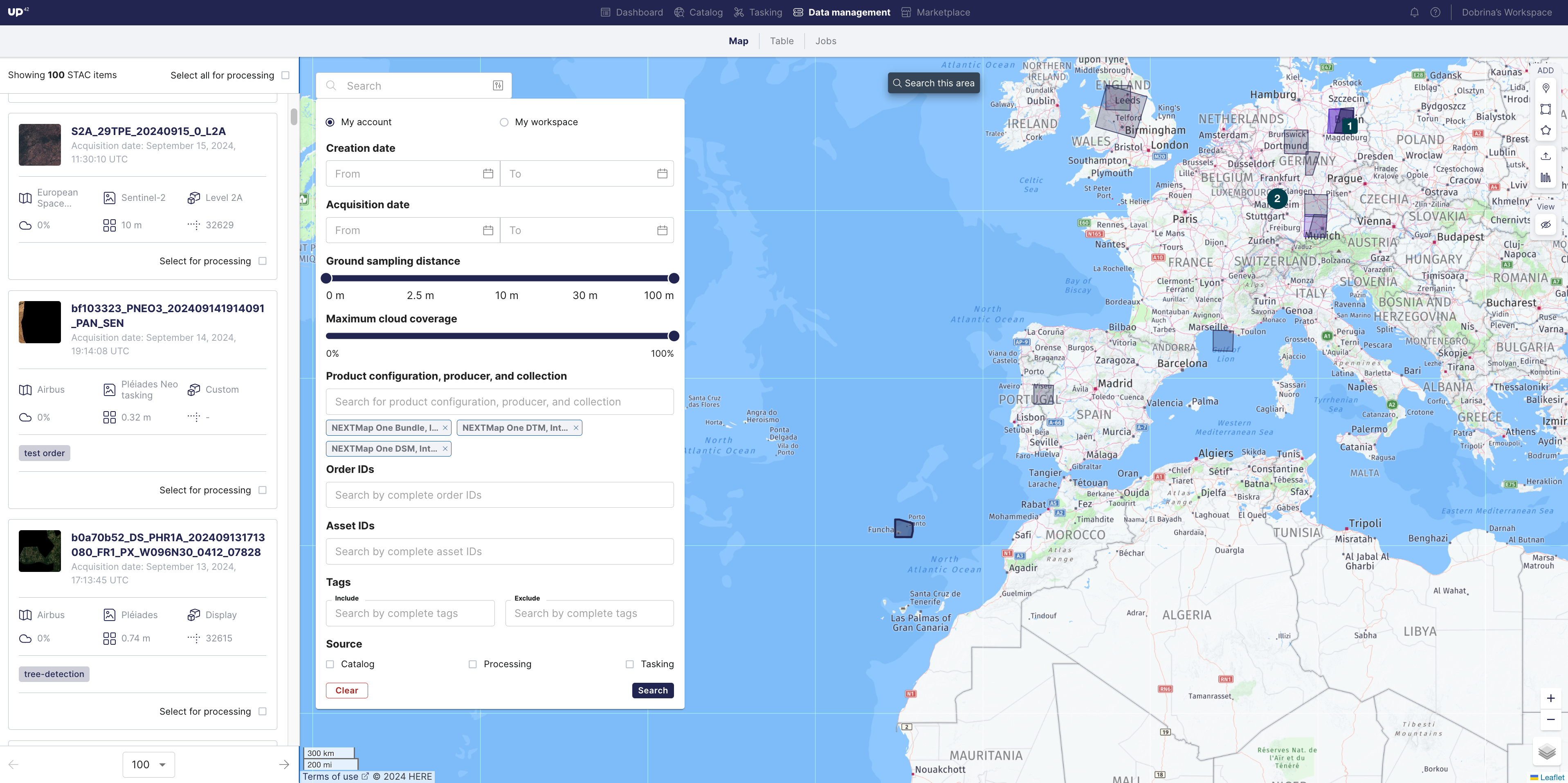 Intermap search