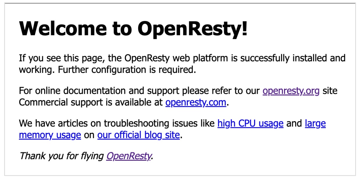 openresty image