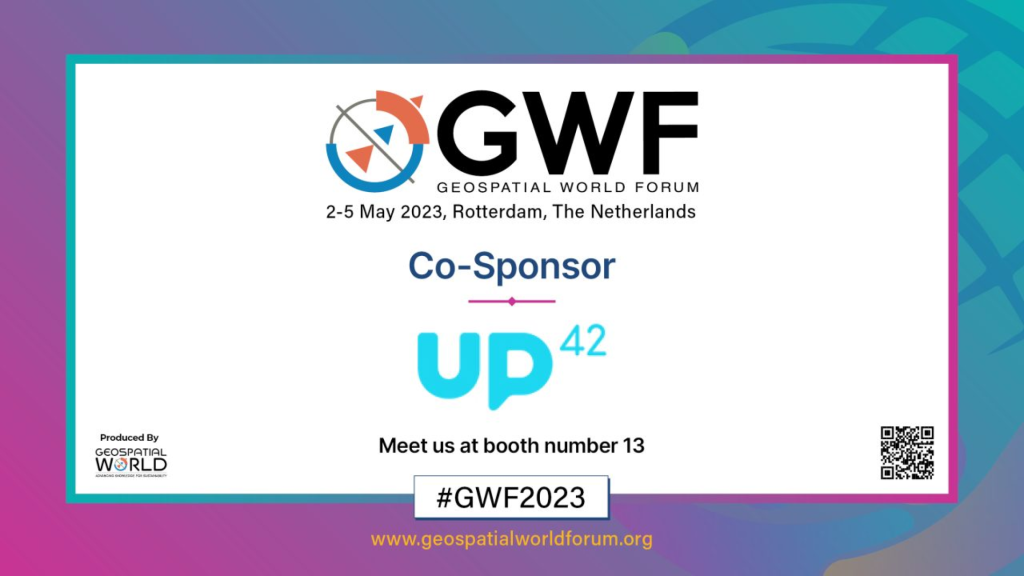 Geospatial developer platform UP42 exhibits at Geospatial World Forum in Rotterdam