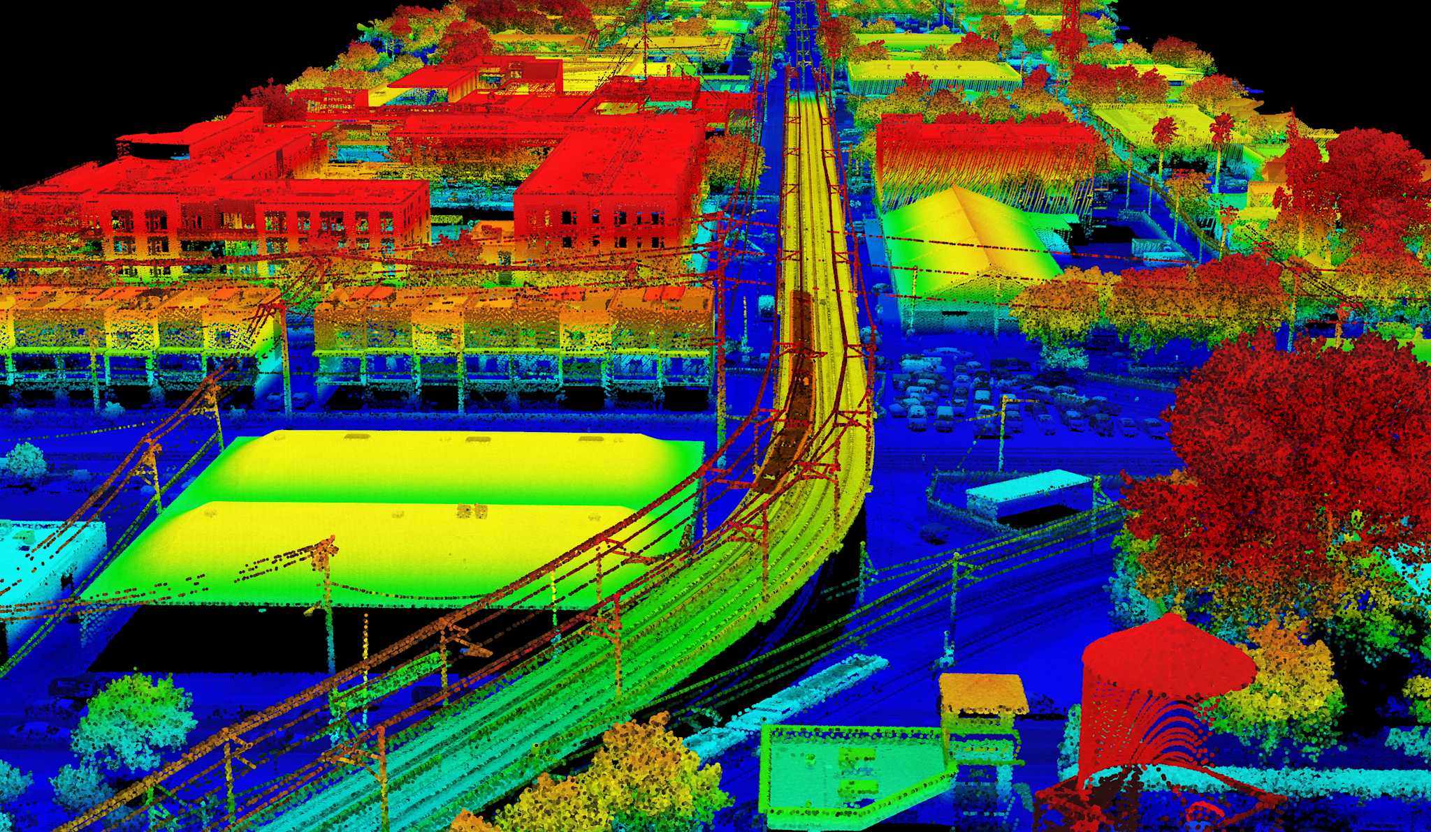 NV5 2020 CA Railway train lidar point cloud