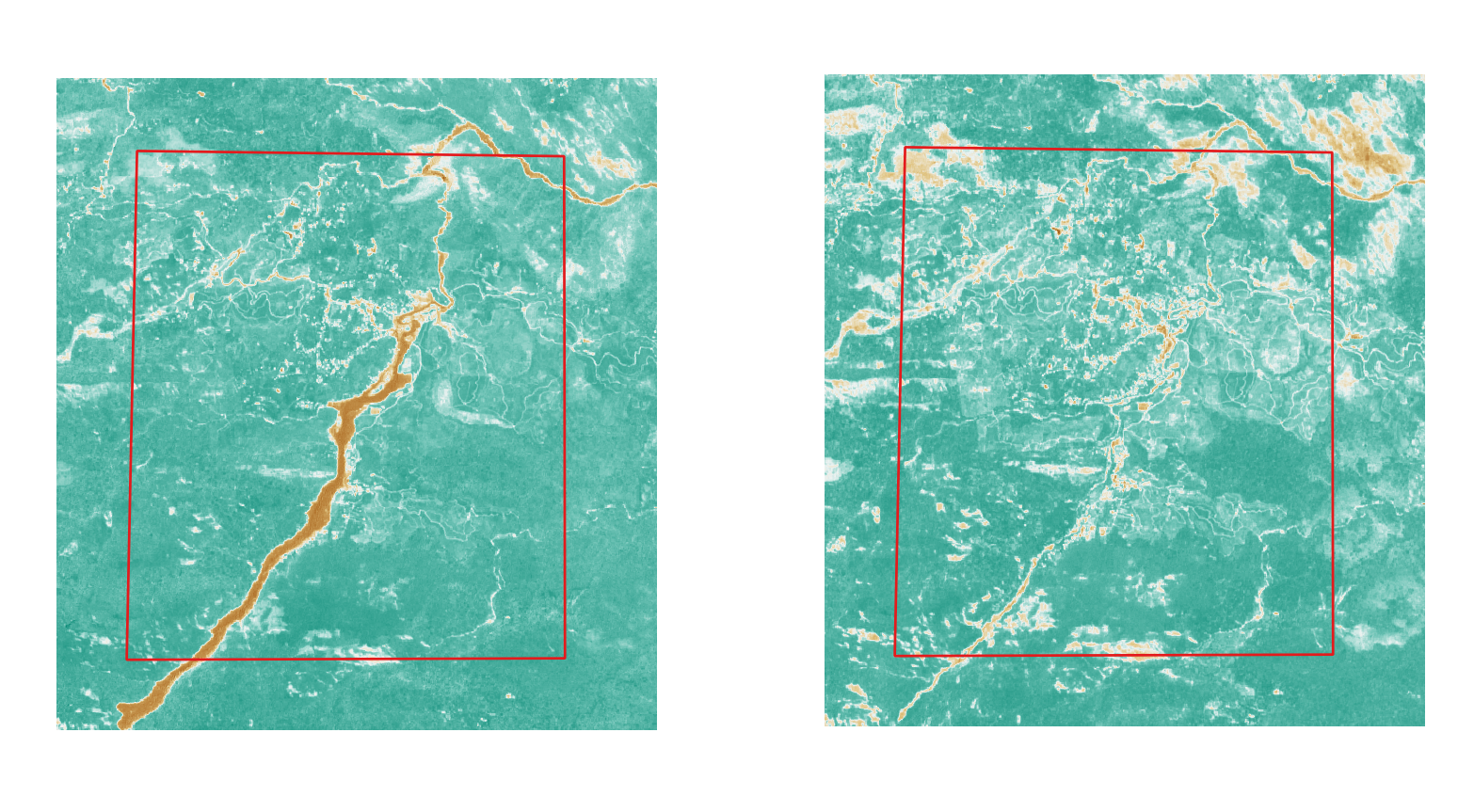 NDVI differential image