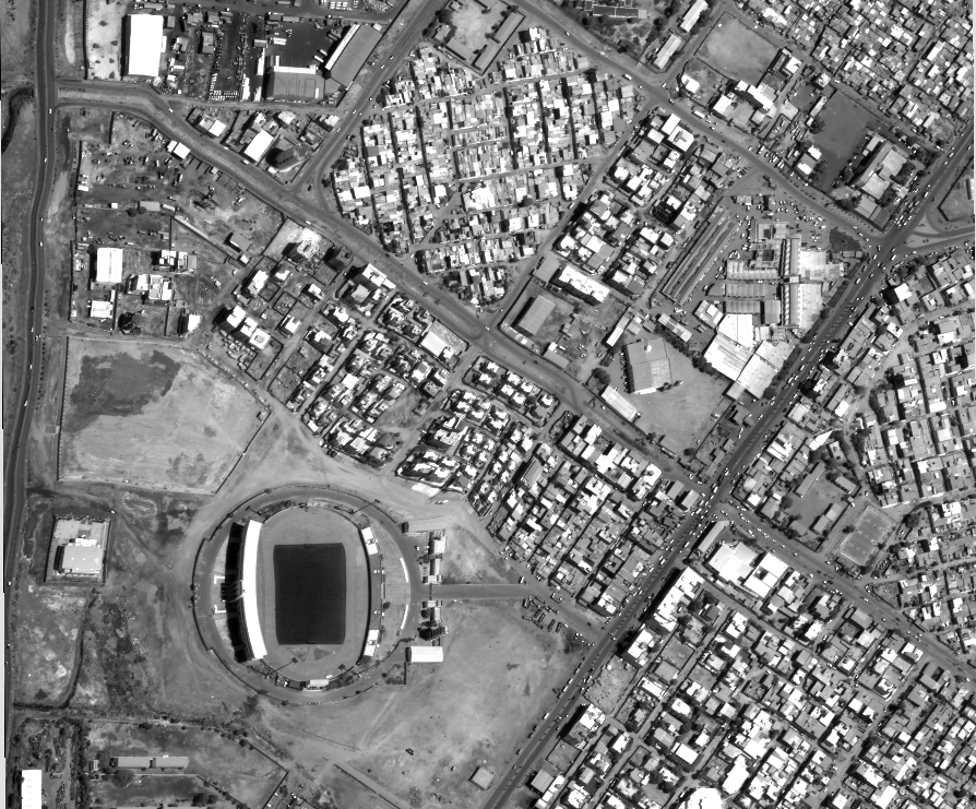 Intermap UP42 Left imagery without orthorectification