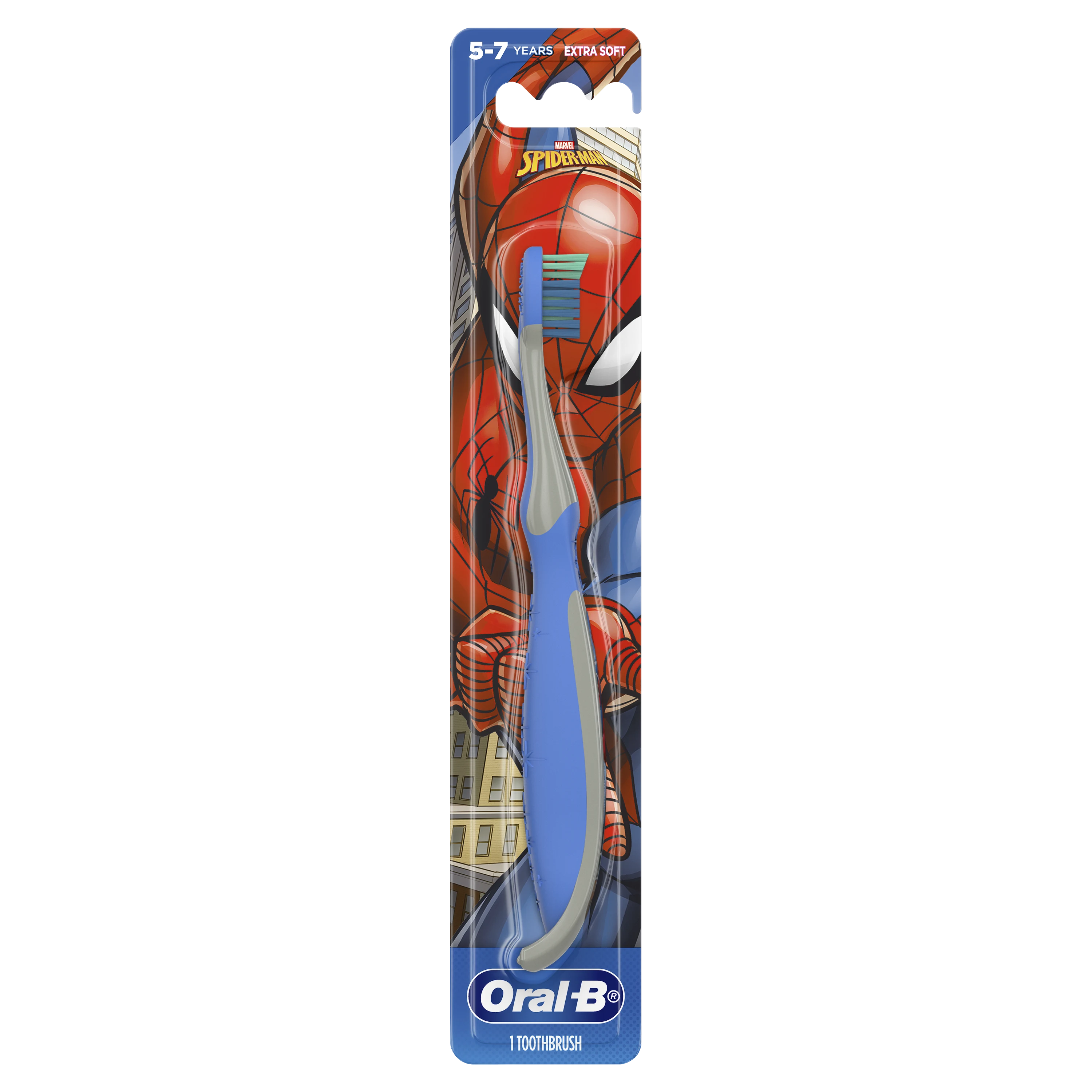 Oral-B Kids' Toothbrush featuring Marvel's Spider-Man Soft Bristles 