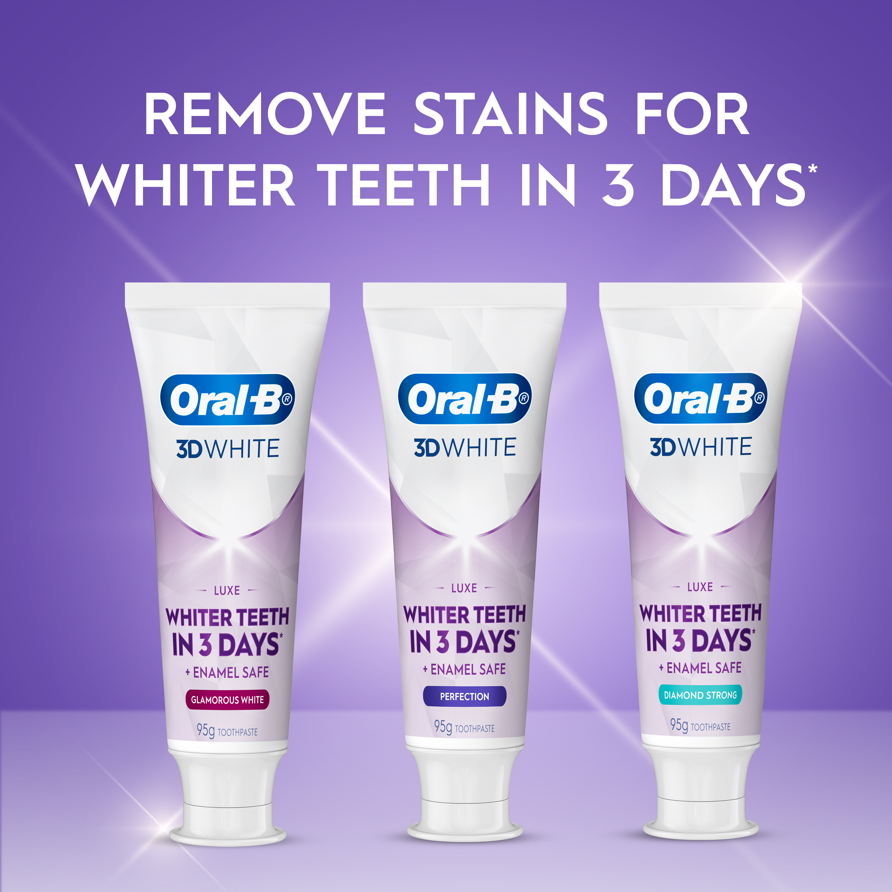 Oral-B 3D White Luxe Perfection Whitening Toothpaste, 95g