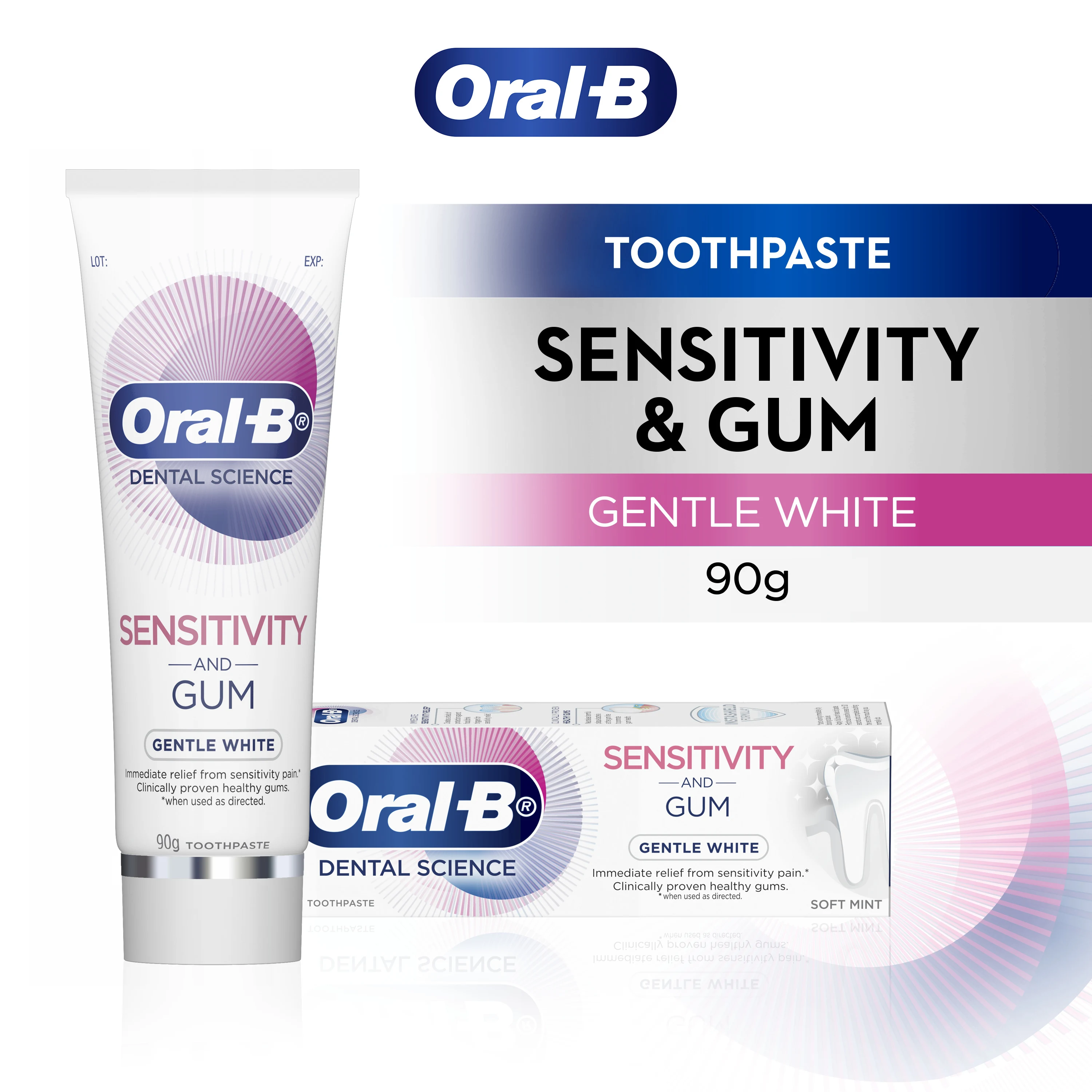 Oral-B Dental Science Sensitivity and Gum Gentle White Toothpaste  