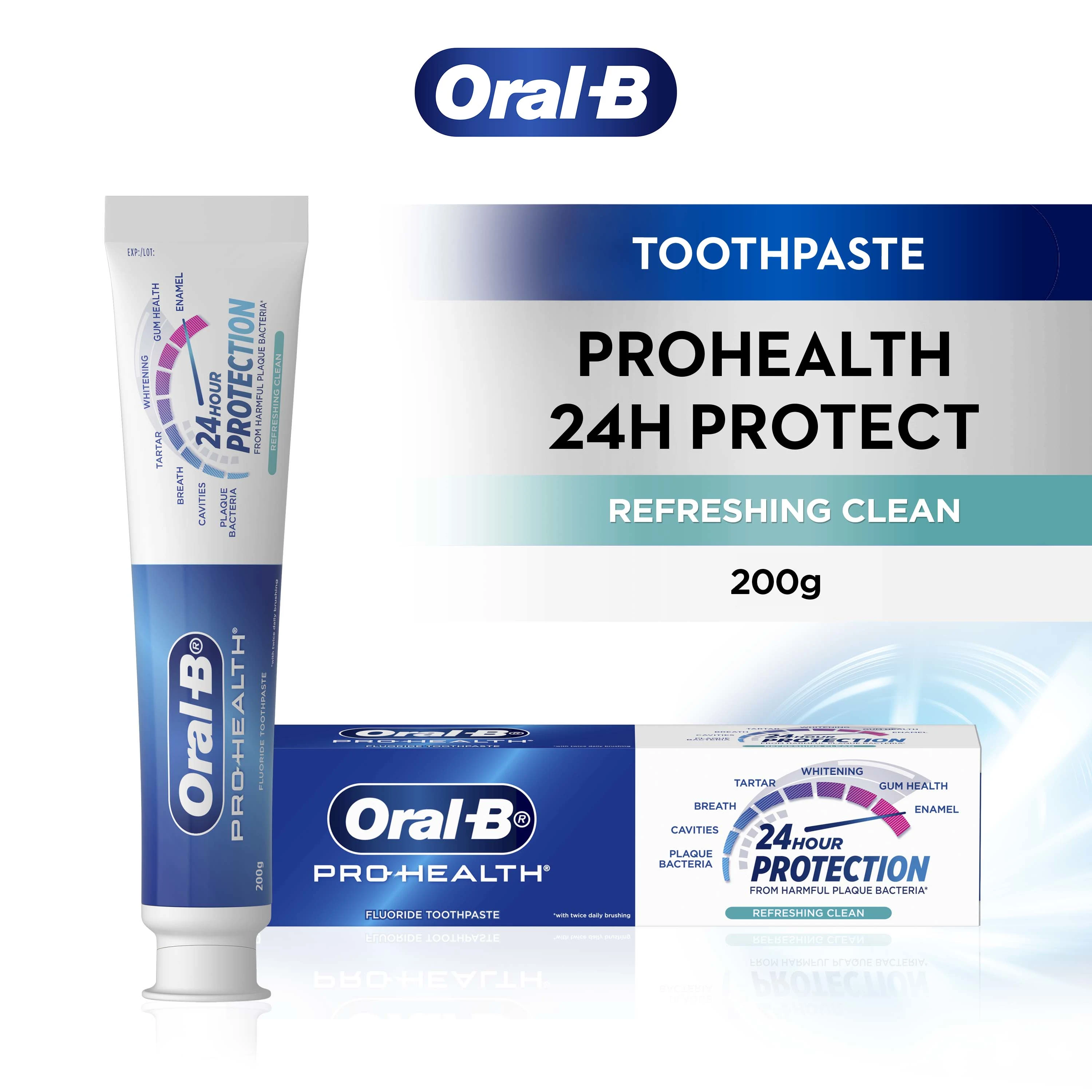 Oral-B Pro-Health 24 Hour Protection Refreshing Clean Toothpaste 