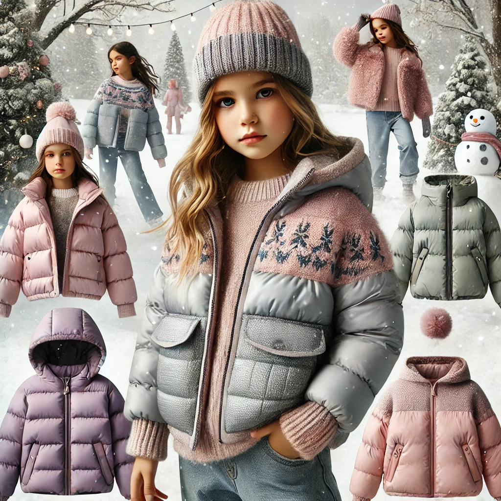 MSGM Kids' Contemporary Warmth: Girls' Padded Protection