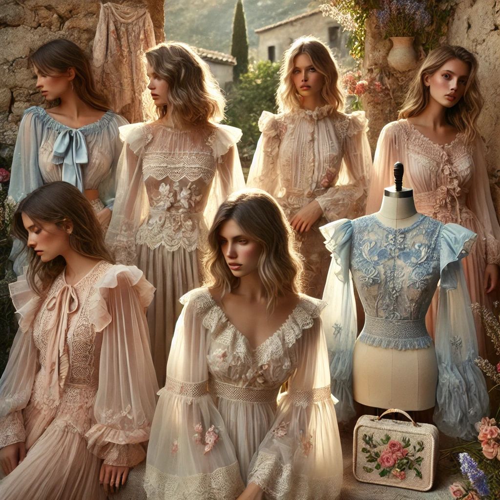 Italian Romance: Alberta Ferretti's Ethereal Blouse Selection