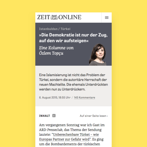 Zeit Online – Edenspiekermann