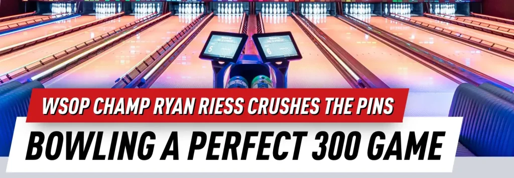 Ryan Riess bowls a 300-point perfect game for a $5,000 prop bet against Jesse Lonis