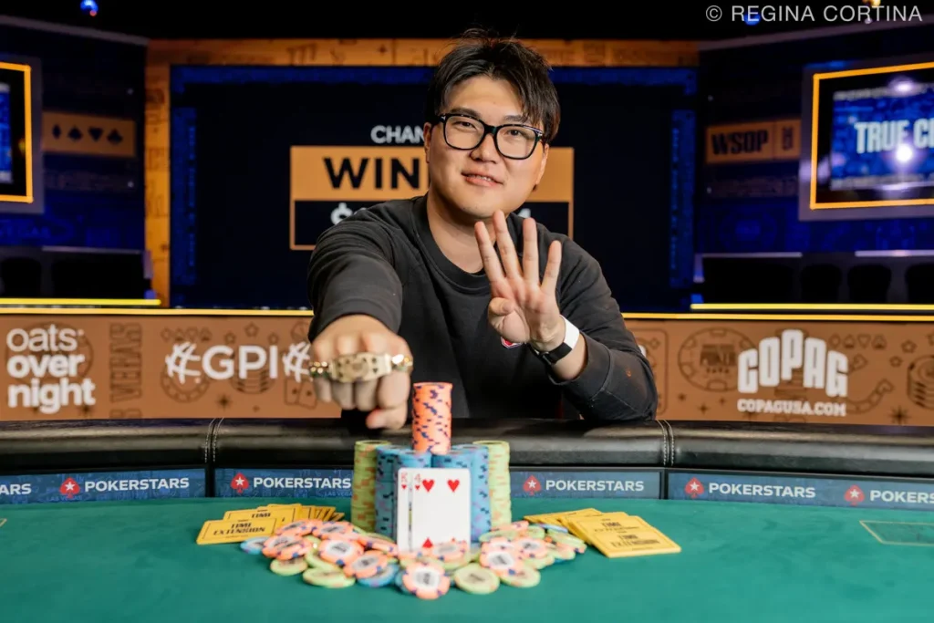 Chang Lee wins bracelet at 2025 WSOP - Photo by Pokernews