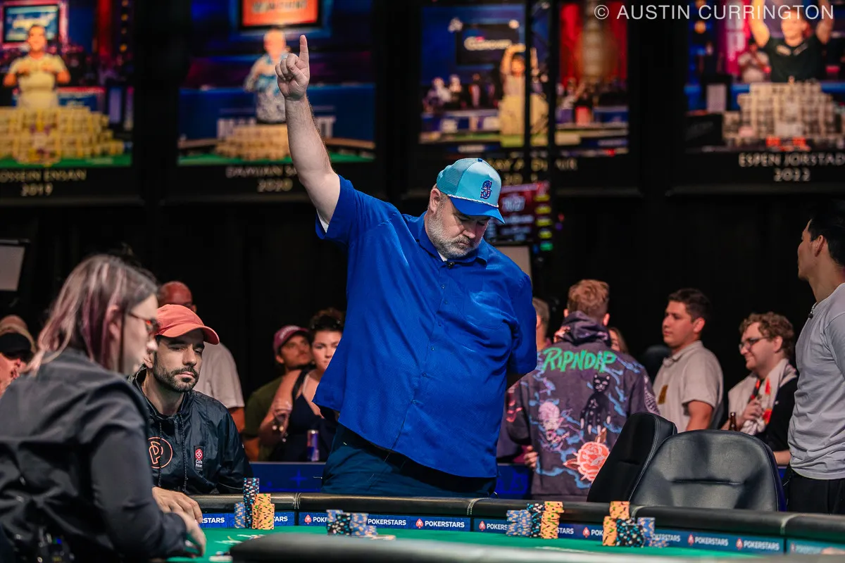 John Wasnock at 2025 WSOP Main Event - Photo by Pokernews
