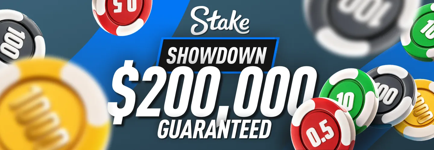 Stake Poker's $200,000 guaranteed Showdown returns October 25, 2026, with satellite qualifiers starting at $0.50.