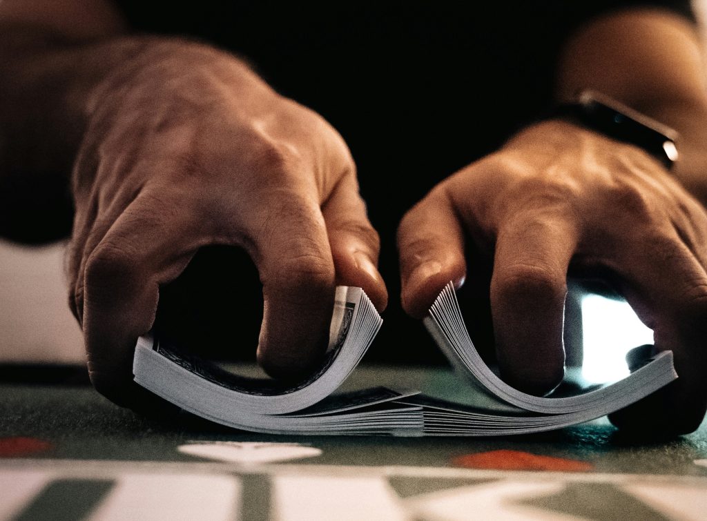 There are more possible shuffles of a deck of cards than the number of atoms in the universe! Royal flushes don't seem so rare now, do they?
