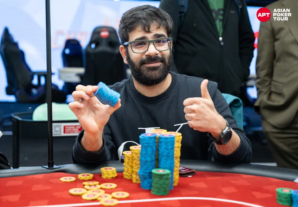 Natural8 Cup Championship Freezeout Day 2 Chip Leader Akshay Nasa