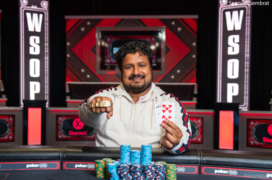 Santhosh Suvarna – Photo by WSOP / Pokernews