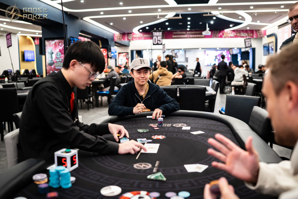 Shinnosuke Takuma leads the final three of the GOP High Roller.