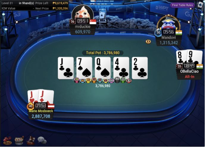 WPT Trophy #9 – WPT Philippines Championship – flush over set for winner Iyer